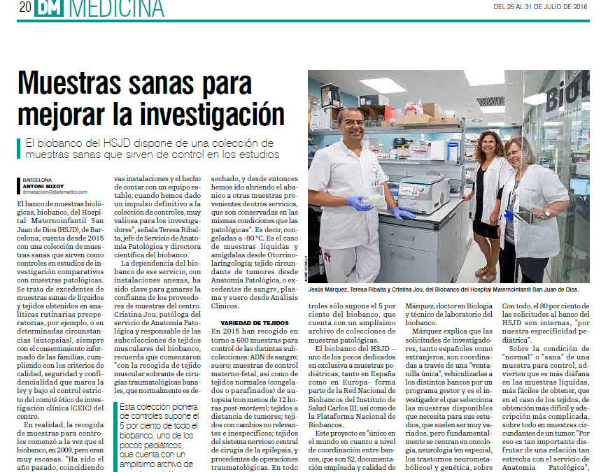 Muestras sanas para mejorar el investigación